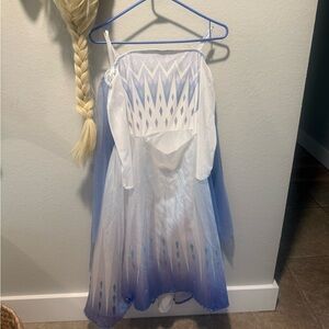 Disney Frozen-Inspired White and Blue Costume